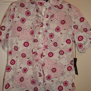 Willi Smith Short Sleeves Blouse Shirt